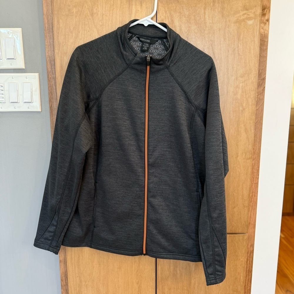 NWOT ☀️North End - Grey Space Dye Full-Zip Jacket - XL